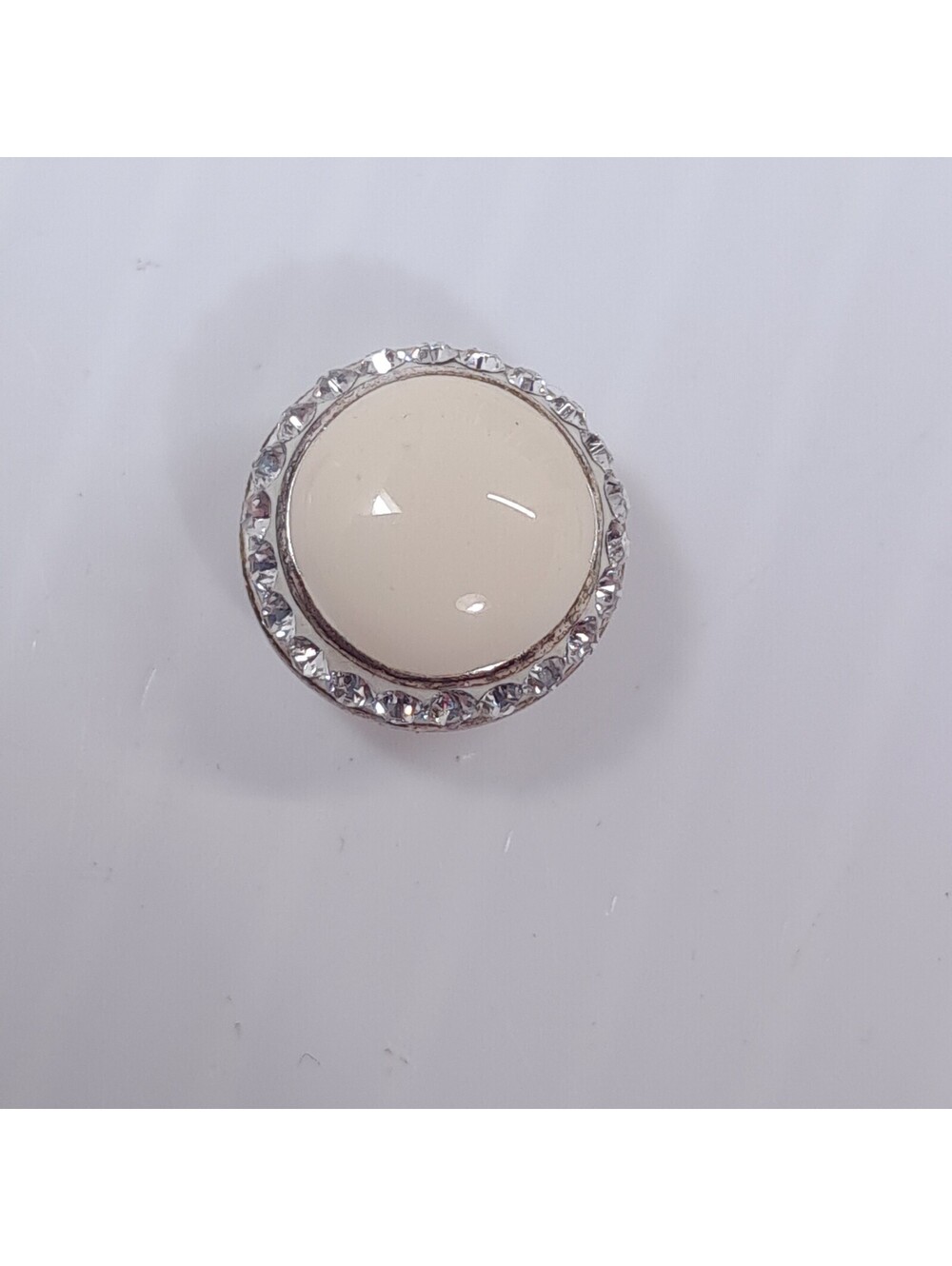 Kameleon Jewel Pops cream enamel clear stones crystals pearl 925 silver jewelpop